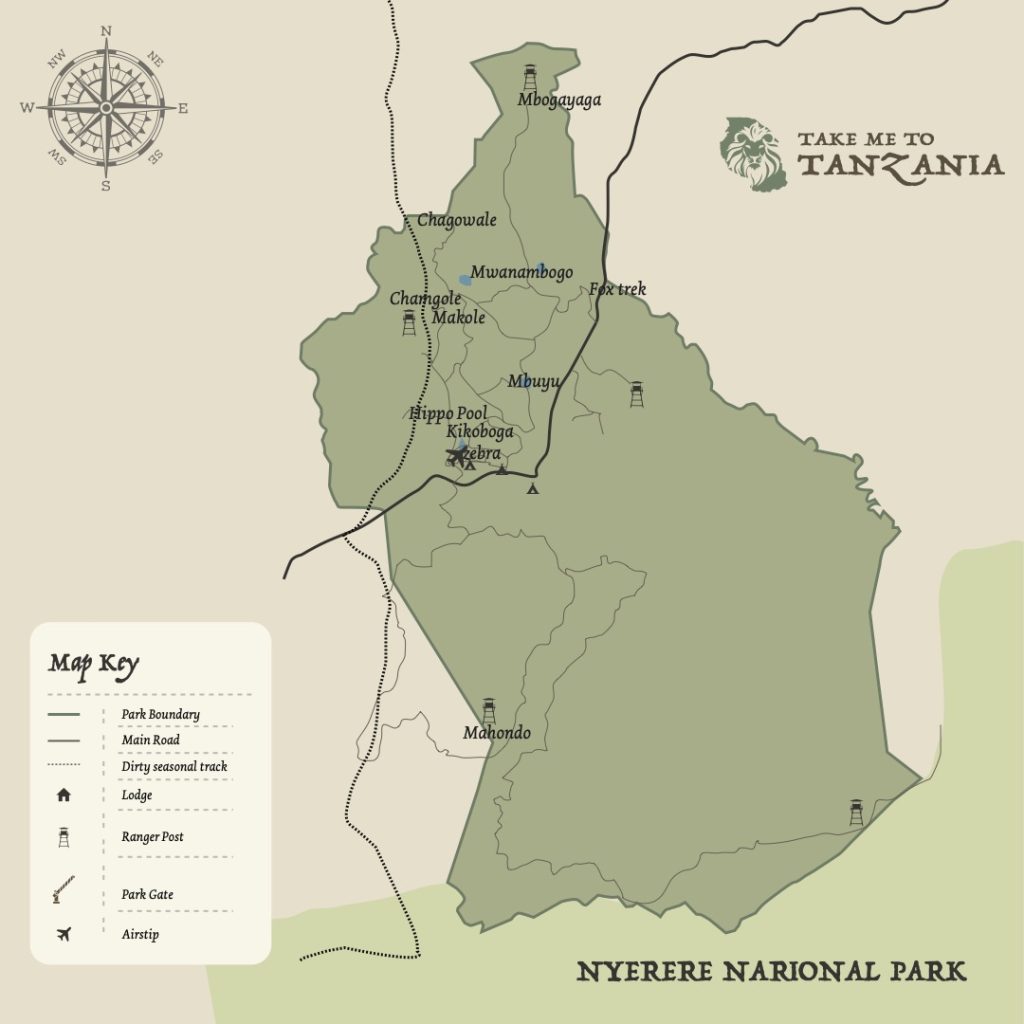 A Map of Mikumi National Park